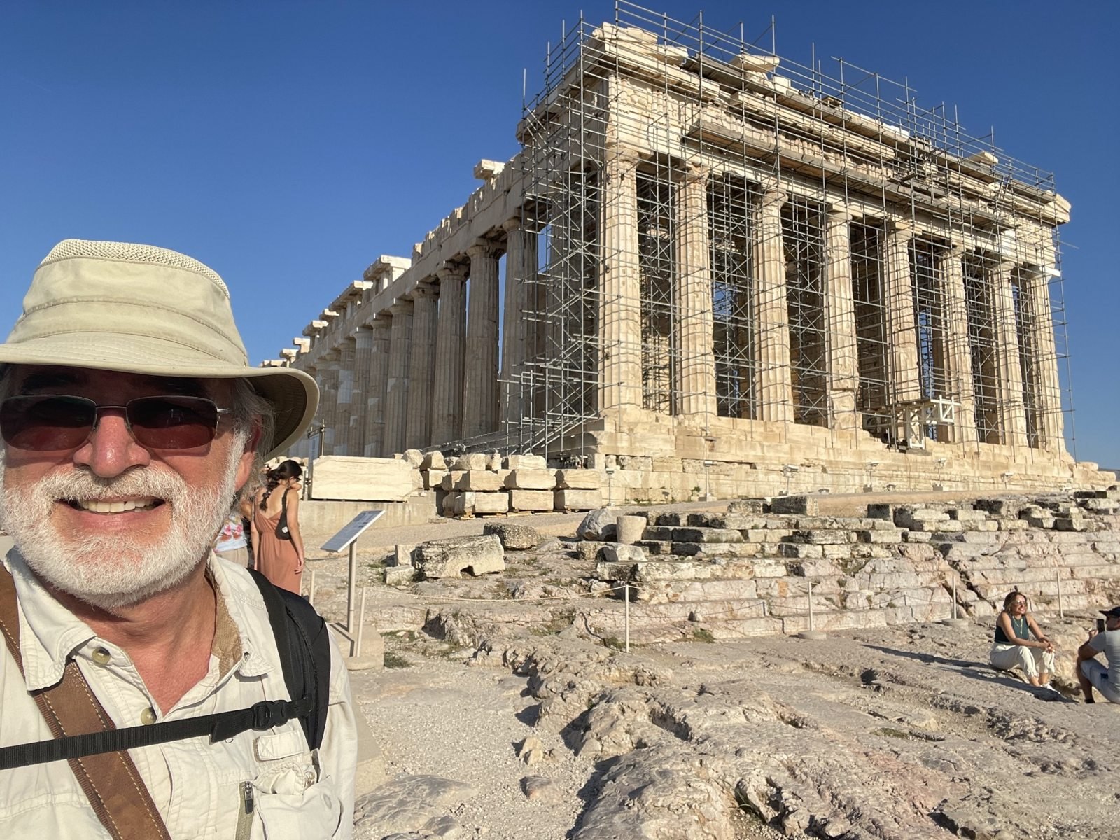 Clay Boykin visiting the Parthenon in Athens